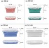 HAC24 Vorratsdose 8er Set Lunchbox Vorratsbehälter Frischhaltedosen, Silikon, faltbar mit Deckel BPA frei Bild 4