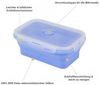HAC24 Vorratsdose 8er Set Lunchbox Vorratsbehälter Frischhaltedosen, Silikon, faltbar mit Deckel BPA frei Bild 3