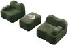 Modulares Ecksofa 70cm×192cm×167cm aus Samt in Grün – wohnliches Sofa mit Hocker, Wellenform und ohne Montage Bild 5