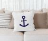 MoonWorks Dekokissen Kissenbezug Anker Aufdruck maritimes Motiv Geschenk für Nordlichter Kissenhülle Dekokissen Moonworks® Bild 3