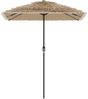 Sonnenschirm, Terrassenschirm mit LED und Stahlmast Braun 300x200x250 cm Bild 5
