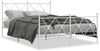 vidaXL Bettgestell mit Kopf- und Fußteil Metall Weiß 140x190 cm 376569 Bild 2