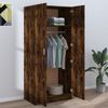Kleiderschrank, Holzwerkstoff, Räuchereiche, 80 x 52 x 180 cm Bild 5
