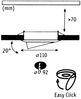 3er Set Einbaustrahler mit LED-Leuchtmittel Paulmann Bild 4
