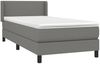 vidaXL Boxspringbett mit Matratze Dunkelgrau 90x200 cm Stoff 3129522 Bild 3