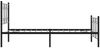 vidaXL Bettgestell mit Kopf- und Fußteil Metall Schwarz 100x200 cm 376141 Bild 5