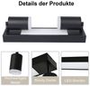Nettlife Deckenstrahler 1/2/3/4 Flammig GU10 Modern Schwarze Deckenlampe Schwenkbar 350°, LED wechselbar, Warmweiß, Schwenkbar Flurlampe Metall für Schlafzimmer Küche Büro Bild 2