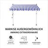 LED Klemmmarkise 150-400cm Balkon Markise Sonnenschutz Terrasse versch. Farben Creme mit LED 350 cm Bild 4