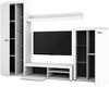 AX LIVING Spacoro Wohnwand weiß 270 cm breite, hochwertig, ohne LED Bild 4