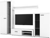 AX LIVING Spacoro Wohnwand weiß 270 cm breite, hochwertig, ohne LED Bild 3