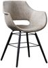 KAWOLA Stuhl "ZAJA Square" Esszimmerstuhl Microfaser creme 80 x 59 x 57 cm Bild 3