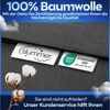 Slummer Bettwäsche Baumwolle Set 2tlg / 4teilig 135x200 / 155x220 cm anthrazit grau uni, Baumwolle, 2 teilig, incl. Kissenbezug 80x80, YKK-Reißverschluss, Sommerbettwäsche Bild 4