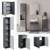 Badmöbel-Set Fredd Anthrazit Hochglanz 4 Teile Vicco Bild 2