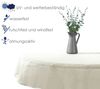 heimtexland Â® Outdoor Tischdecke Gartentischdecke wasserfest wetterbestÃ¤ndig rutschfest waschbar Outdoortischdecke Weichschaum Garten Balkon Camping Party Tischdeko Typ883 creme 160 cm rund Bild 2