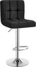 WOLTU® 1 x Barhocker Barstuhl Tresenhocker Stuhl drehbar und höhenverstellbar Tresen Hocker Leinen Schwarz BH32sz-1 Bild 2