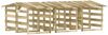 vidaXL Pergolen mit Dach 6 Stk. 100x90x100 cm Kiefernholz Imprägniert 3096647 Bild 2