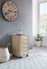 Kadima Design Schubladenschrank "Itter" Holz: 5 Schubladen, Rollen, melaminharzbeschichtet. Beige, 33x38x63 cm Bild 3
