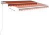 vidaXL Markise Automatisch Einziehbar 300x250 cm Orange und Braun 3068870 Bild 3