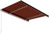 vidaXL Markise Automatisch Einziehbar 300x250 cm Orange und Braun 3068870 Bild 4