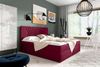 99rooms Prato Boxspringbett 140x200 cm Velours MONOLITH Bordeaux Bild 1