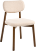 Esszimmerstuhl 2er Set MILLS Bouclé Braun Hellbeige Bild 5