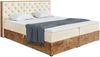 MEBLINI Boxspringbett LOFTY 3 160x220 cm mit Bettkasten - H3/Beige Samt Polsterbett - Doppelbett mit Topper & Taschenfederkern-Matratze Bild 2