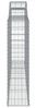 vidaXL Gabione mit Hochbogen 300x30x120/140 cm Verzinktes Eisen 153506 Bild 4
