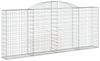 vidaXL Gabione mit Hochbogen 300x30x120/140 cm Verzinktes Eisen 153506 Bild 2