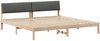 vidaXL Bettgestell Braun und Dunkelgrau 200 x 200 cm Massivholz Kiefer 3394349 Bild 2