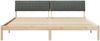 vidaXL Bettgestell Braun und Dunkelgrau 200 x 200 cm Massivholz Kiefer 3394349 Bild 5
