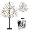 MONZANA® Kirschblütenbaum 2er Set 220 cm 220 LED Warmweiß Bild 2