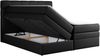 Boxspringbett, Polsterbett, Bett, Schlafzimmer - ERNI-KING - 160x200cm - Schwarz Kunstleder - H3 Bild 4