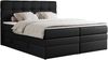 Boxspringbett, Polsterbett, Bett, Schlafzimmer - ERNI-KING - 160x200cm - Schwarz Kunstleder - H3 Bild 3