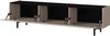 Lowboard >CANTORIA< 3 Klappen, Castello-Eiche-Dekor / Schwarz - 184x48x40cm (BxHxT) Bild 5