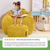Green Bean® 2er Set Indoor XXL Sitzsack + Pouf mit EPS-Perlen Füllung - Gelb Bild 4
