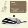 2er Set Futterschaufel Pferd Aluminium 2500 ml Mehlschaufel Eisschaufel Abwiegeschaufel Sackschaufel Getreideschaufel Schaufel Metall Bild 2
