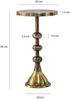 FINEBUY Beistelltisch SuVa76452 Aluminium Anstelltisch 30cm Dekotisch Wohnzimmertisch (Kompakte Größe mit Designcharakter), Elegante Optik in orientalischer Form Bild 3