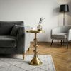 FINEBUY Beistelltisch SuVa76452 Aluminium Anstelltisch 30cm Dekotisch Wohnzimmertisch (Kompakte Größe mit Designcharakter), Elegante Optik in orientalischer Form Bild 2