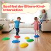 Balanciersteine für Kinder 8-teiliges Rutschfeste Stapelsteine Balanciersteine Set für Kleinkinder Bunt Bild 4