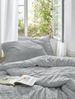 Irisette Easy Soft-Seersucker Bettwäsche 155x220 Melange silber weiß 8514-11 Bild 5