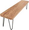 Wohnling Esszimmer Sitzbank ,Landaus Stil, Massiv-Holz, Akazie, 120 x 45 x 40 cm Bild 2