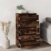 vidaXL Schubladenschrank Räuchereiche 60x36x103 cm Holzwerkstoff 823021 Bild 3