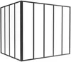 Vente-unique - BAYVIEW Innenglaswand MetallGlas Schwarz - B 120 cm x H 130 cm x L 150 cm Bild 2
