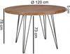 Esszimmertisch Tisch MAILO 120x120 cm Landhaus-Stil Sheesham Voll-Holz Bild 3