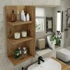 TREND WERK Spiegelschrank Badezimmer mit Ablage & Stauraum (59×16×50 cm Hängender Badezimmerschrank zur Wandmontage mit Regal) – modern & pflegeleicht Bild 4