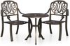vidaXL 3-tlg. Bistro-Set Aluminiumguss Bronzen 3070565 Bild 2
