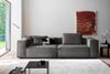 KAWOLA Sofa CARMO 3-Sitzer Feincord anthrazit 68 x 118 x 306 cm Bild 2