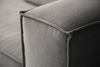 KAWOLA Sofa CARMO 3-Sitzer Feincord anthrazit 68 x 118 x 306 cm Bild 5