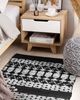 Teppich Leder schwarz/beige 80x150 cm SOKUN Bild 3