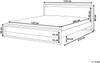 Bett mit Lattenrost Kiefernholz GIULIA 120 x 200 cm Dunkelbraun Bild 2